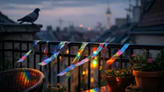 Tauben vom Balkon fernhalten: so wirkt holografisches Band wirklich