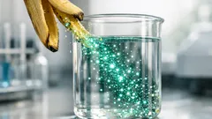 Wie aus Bananenschalen Hightech-Sensoren werden, die Bakterien im Wasser sichtbar machen