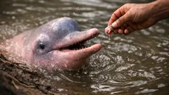 Amazonas-Flussdelfin im Social-Media-Clip: warum Füttern romantisch wirkt, aber riskant sein kann