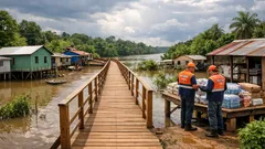 Hochwasser am Rio Juruá: Wie Holzstege in Cruzeiro do Sul Schulwege und Alltag sichern