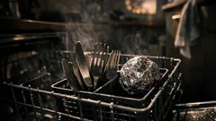 Matte Bestecke aus der Spülmaschine? So bringt Alufolie den Glanz zurück